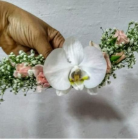 imagem de Aplique de Orquídea, Rosa Bebê e Egípcio.