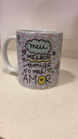 imagem de Caneca meu melhor amigo é o meu amor.